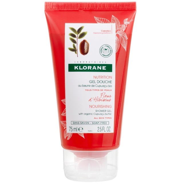 Klorane Nutrition Gel Douche Cupuacu Fleur d'Hibiscus 75ml