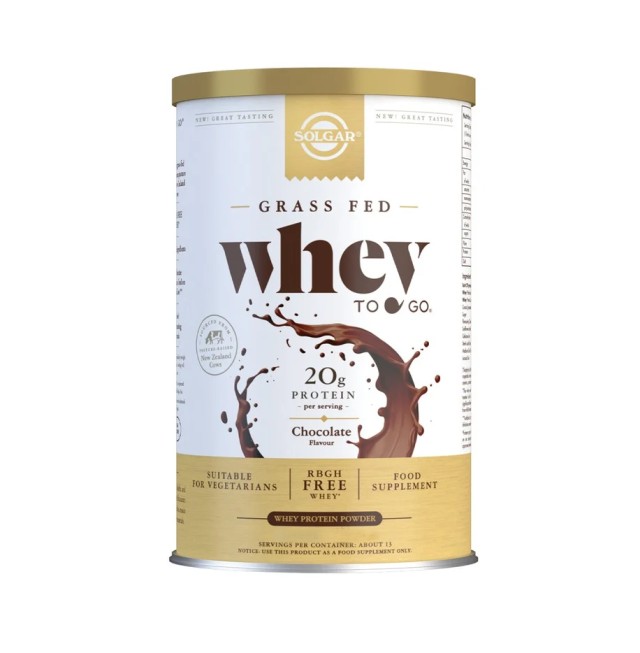 Solgar Grass Fed Whey To Go Protein Chocolate Powder 1044gr