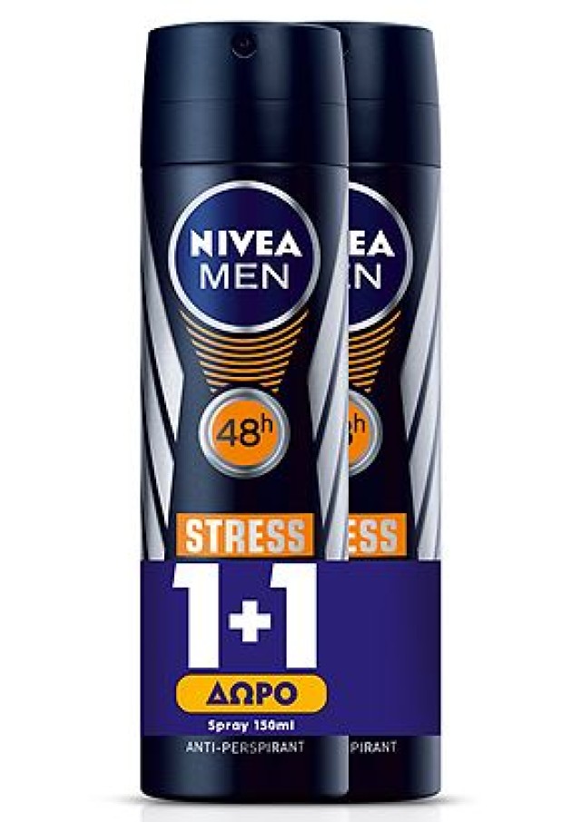NIVEA Αποσμητικό Spray Stress Protect 150ml 1+1 ΔΩΡΟ