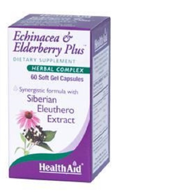 HEALTH AID ECHINACEA +ELDERBERRY PLUS 60'S