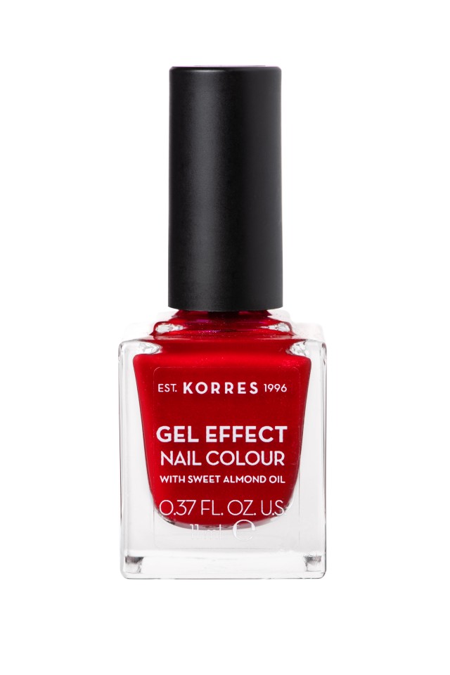 Korres Βερνίκι Νυχιών Gel Effect Nail Colour No54 Melted Rubies 11ml