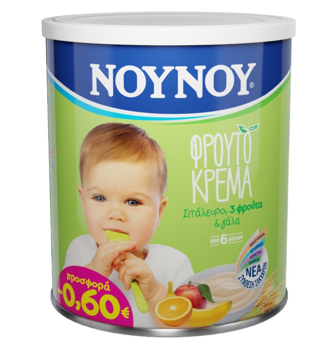 ΝΟΥΝΟΥ Φρουτόκρεμα 3 Φρούτα 300gr