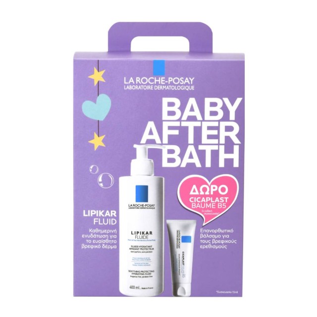 La Roche Posay Baby After Bath Set Lipikar Fluid 400ml + Δώρο Cicaplast Beume B5 15ml