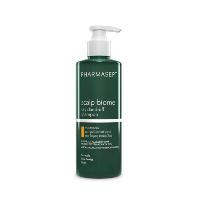 Pharmasept Scalp Biome Dry Dandruff Shampoo Σαμπουάν με Πρεβιοτικά Κατά της Ξηρής Πιτυρίδας 400ml