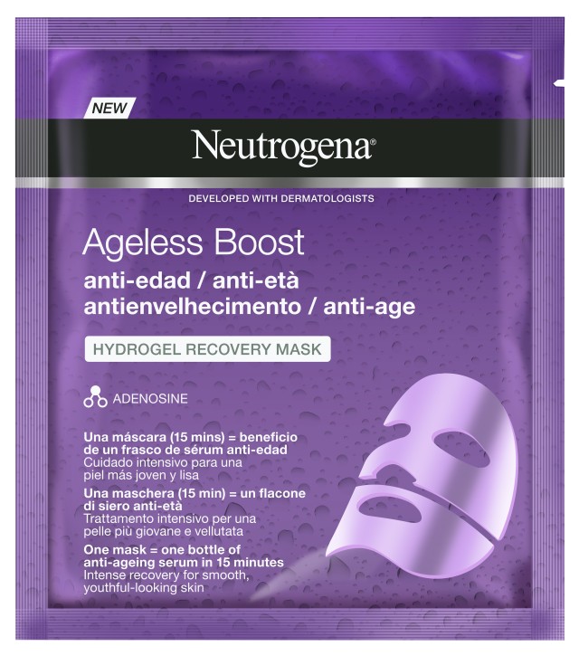 Neutrogena Ageless Boost The smart smoother Hydrogel Μάσκα Προσώπου Αναδόμησης 30ml