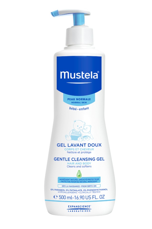Mustela Gel Lavant Doux Απαλό Τζελ Καθαρισμού για Μαλλιά & Σώμα 500ml
