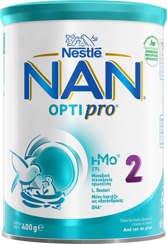 Nestle Nan Optipro 2 Γάλα 2ης Βρεφικής Ηλικίας σε Σκόνη από τον 6ο Μήνα 400gr