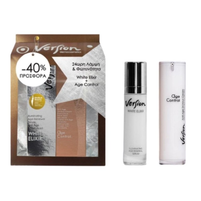 Version Set White Elixir Illuminating Age Renewal Serum 50ml & Age-Control 50ml