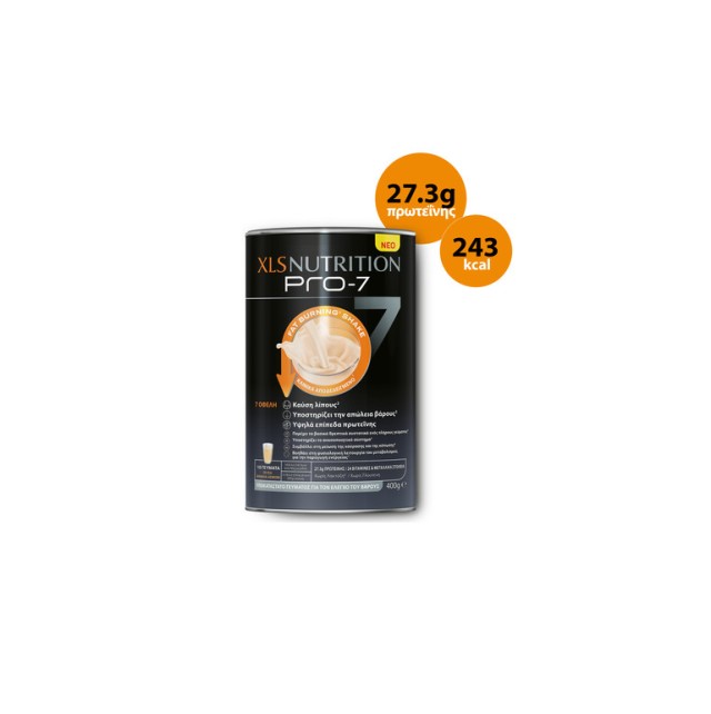XLS Nutrition Pro-7 Fat Burning Shake με Γεύση Βανίλια-Λεμόνι 400gr