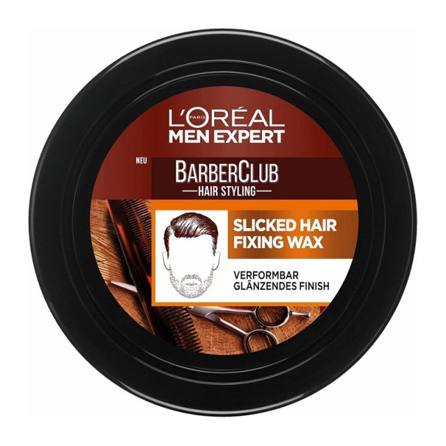 L' Oreal Paris Men Expert Barber Club Fixing Wax, για μούσια και μαλλιά με δυνατό κράτημα 75ml