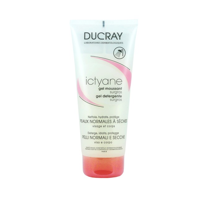 Ducray Ictyane Gel Moussant Surgras Peaux Normales a Seches 200ml