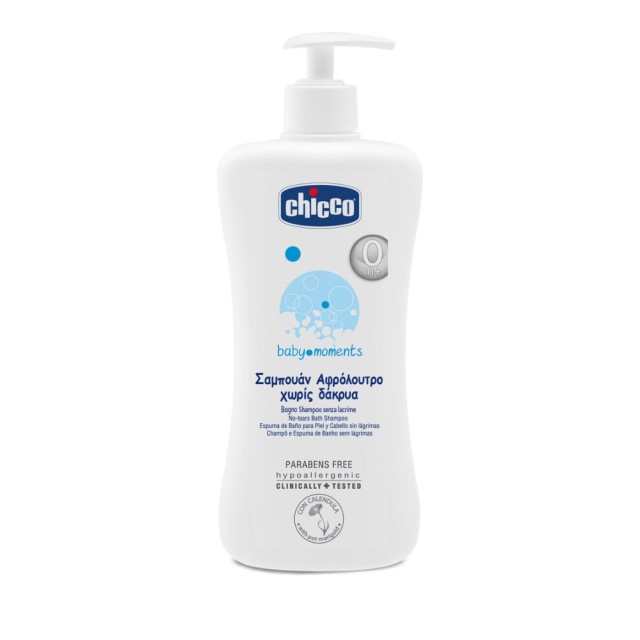 Chicco Baby Moments Αφρόλουτρο & Σαμπουάν, Χωρίς Δάκρυα 0m+ 300ml