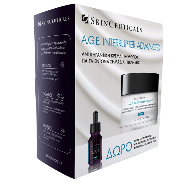 SkinCeuticals Set A.G.E. Interrupter Advanced 48ml + Δώρο SkinCeuticals H.A. Intensifier Multi-Functional Serum 15ml