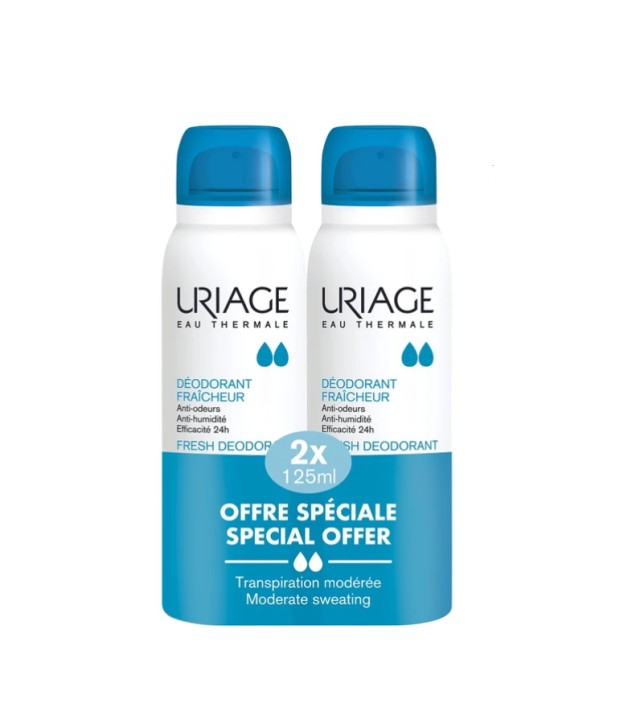 Uriage Set Eau Thermale Fresh Deodorant Spray 2x125ml