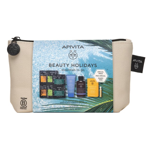Apivita Beauty Holidays Essentials To Go Σετ Περιποίησης Ταξιδίου