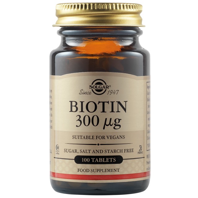 Solgar Biotin 300Mcg 100Tab