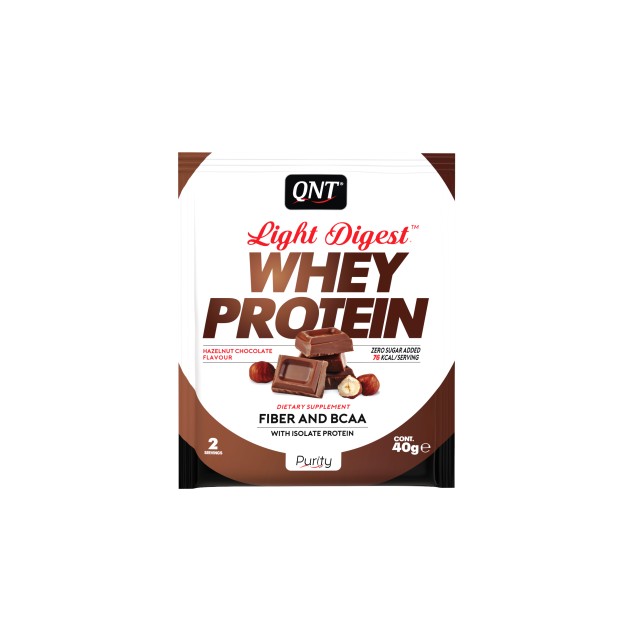 QNT Light Digest Whey Protein Hazelnut Chocolate 40gr
