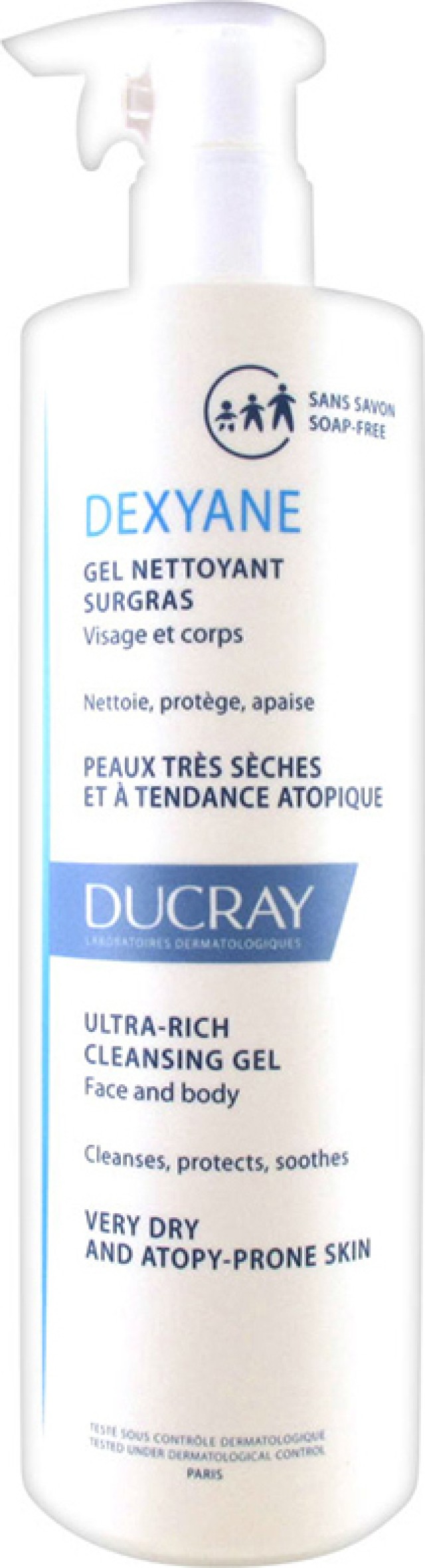 Ducray Dexyane Gel Nettoyant Surgras 400ml