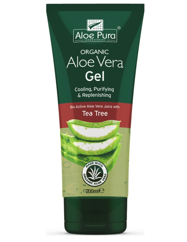 Optima Organic Aloe Vera Gel με Tea Tree 200ml