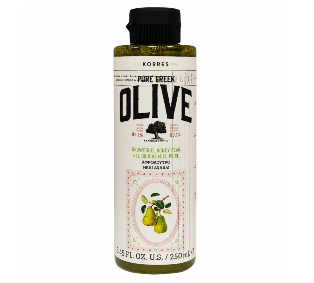 Korres Pure Greek Olive Αφρόλουτρο Μέλι - Αχλάδι 250ml