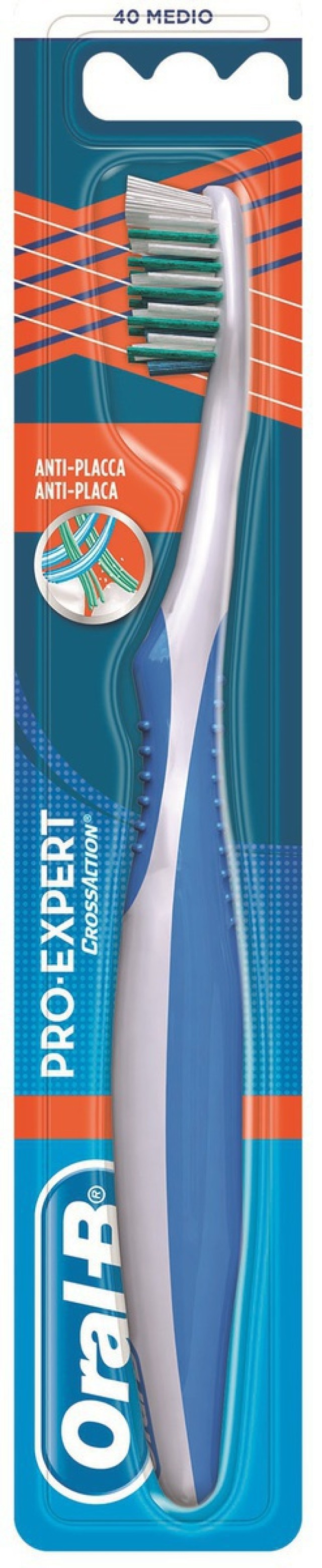 Oral-B Pro Expert Anti-Placa 40 Medium Οδοντόβουρτσα κατά της πλάκας 1τμχ