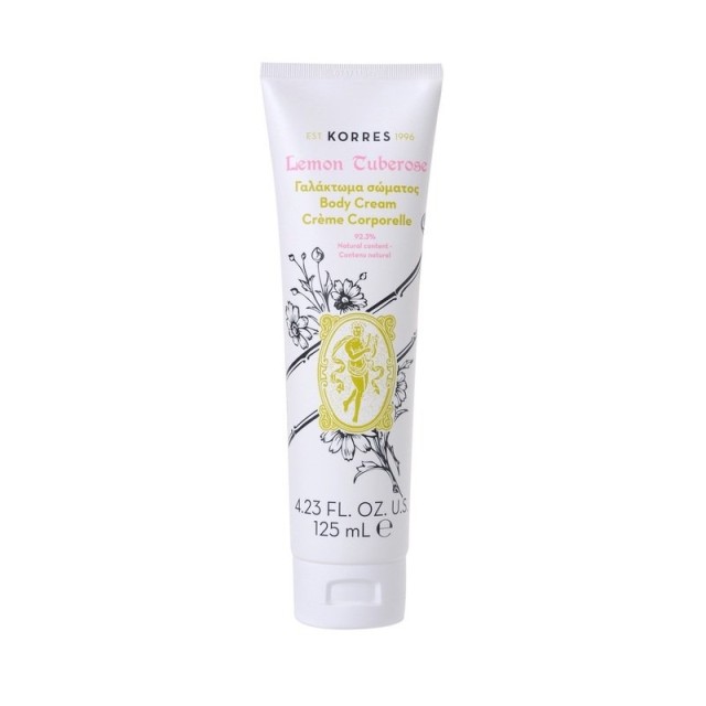 Korres Body Cream Lemon Tuberose Γαλάκτωμα Σώματος 125ml