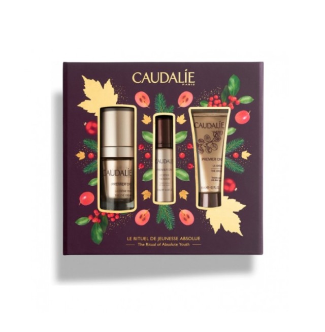 Caudalie Set Premier Cru the Eye Cream Αντιγηραντική Κρέμα Ματιών 15ml + Δώρο Premier Cru The Serum Ορός Προσώπου 15ml + Premier Cru the Cream Κρέμα Προσώπου 15ml