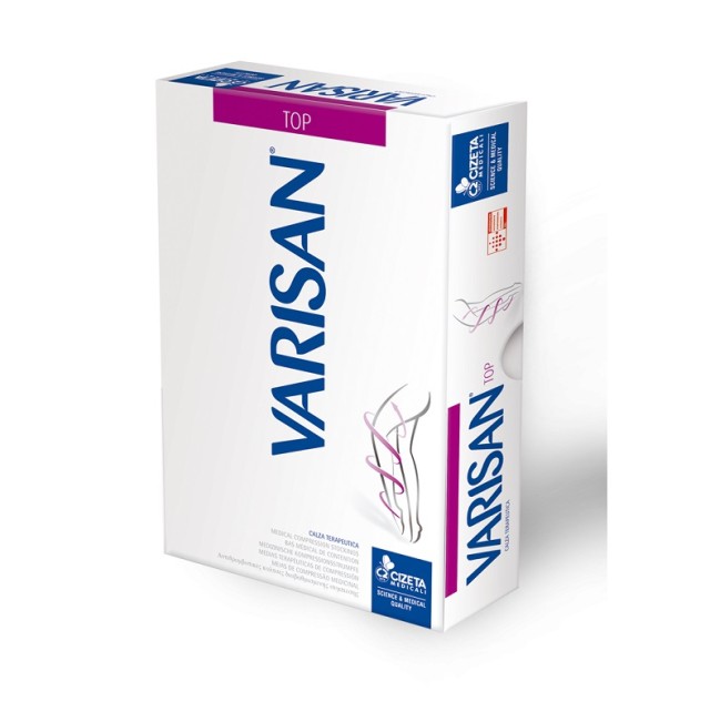 Varisan Top Θεραπευτικές Κάλτσες Ριζομηρίου Σιλικόνης Διαβαθμισμένης Συμπίεσης Ccl 1 18-21mmhg Μπεζ Ζεύγος No2