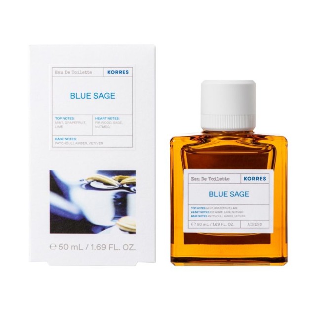 Korres Eau De Toilette Blue Sage Ανδρικό Άρωμα 50ml