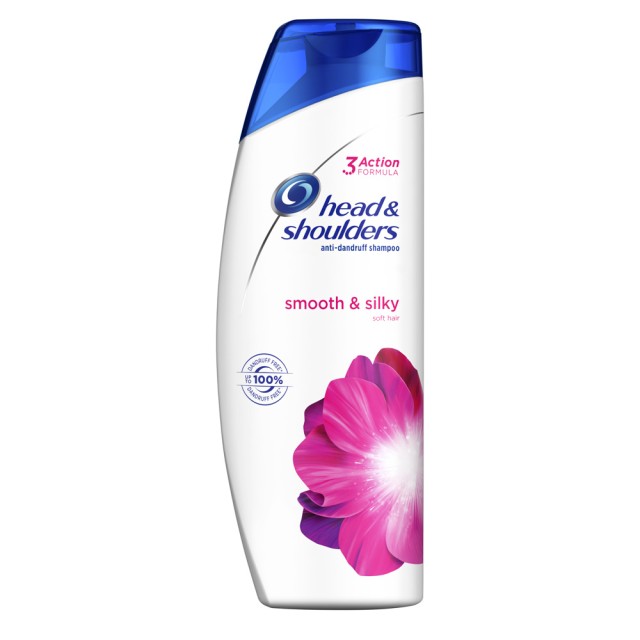Head & Shoulders 3 Action Anti-Dandruff Shampoo Men Smooth & Silky Αντιπιτυριδικό Σαμπουάν για Απαλά και Μεταξένια Μαλλιά, 360ml