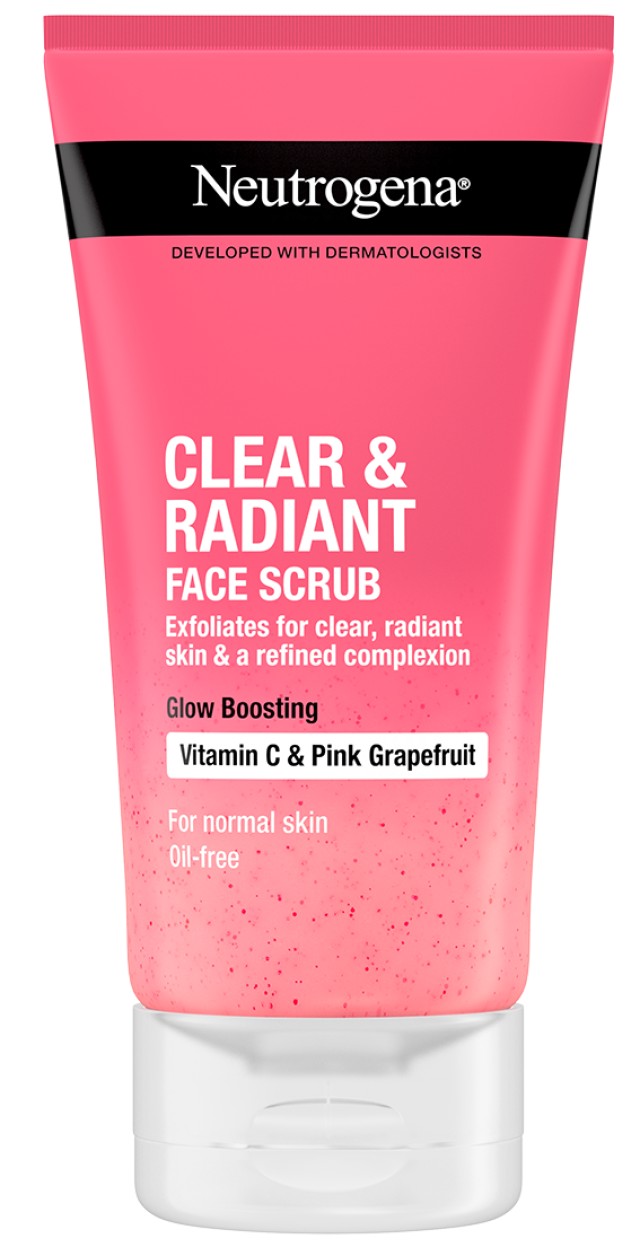 Neutrogena Clear & Radiant Scrub Προσώπου με Vitamin C & Pink Grapefruit 150ml