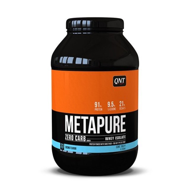 QNT Metapure Zero Carb Whey Isolate Protein Powder Coconut 1kg