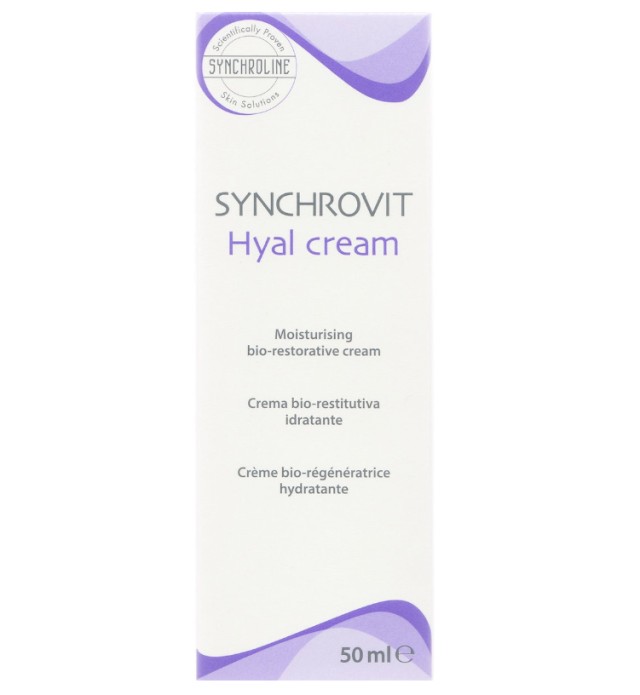 Synchroline Synchrovit Hyal Cream Ενυδατική Κρέμα Προσώπου με Υαλουρονικό οξύ 50ml