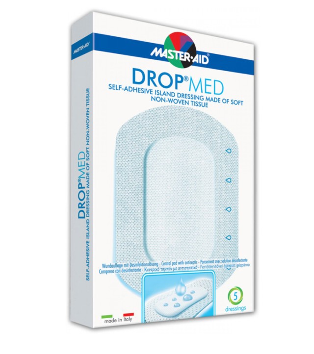 Master Aid Drop Med - 10x12cm (5,5x7,2) 5τεμ.