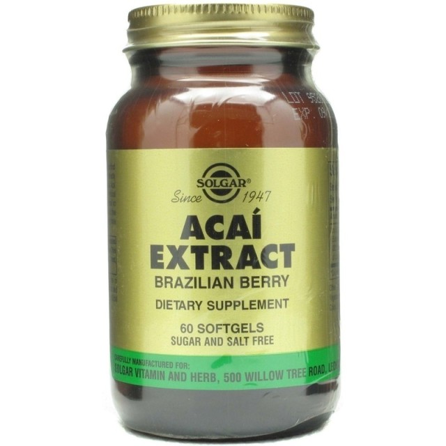 Solgar ACAI EXTRACT softgels 60s