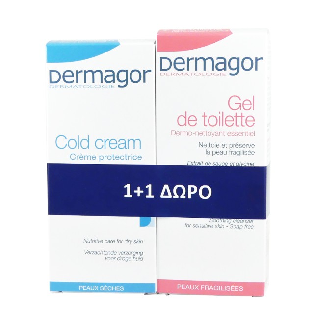 Inpa Dermagor Cold Creme 100ml + Δώρο Dermagor Gel De Toilette 200ml