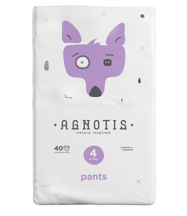 Agnotis Βρεφικές Πάνες Βρακάκι No 4 (9-15 Kg) 40τμx