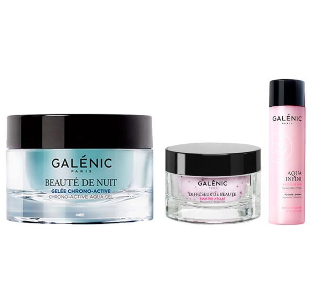 Galenic Set Beaute de Nuit 50ml & ΔΩΡΟ Diffuseur de Beaute - Booster Λάμψης 15ml & Aqua Infini Λοσιόν Ενυδάτωσης 40ml