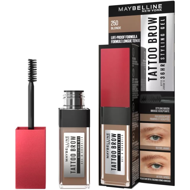 Maybelline New York Tattoo Brow Styling Gel 250 Blonde 6ml