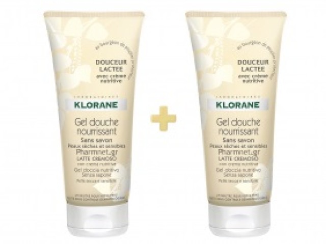Klorane GEL DOUCHE DOUCEUR LACTEE 200ml 1+1
