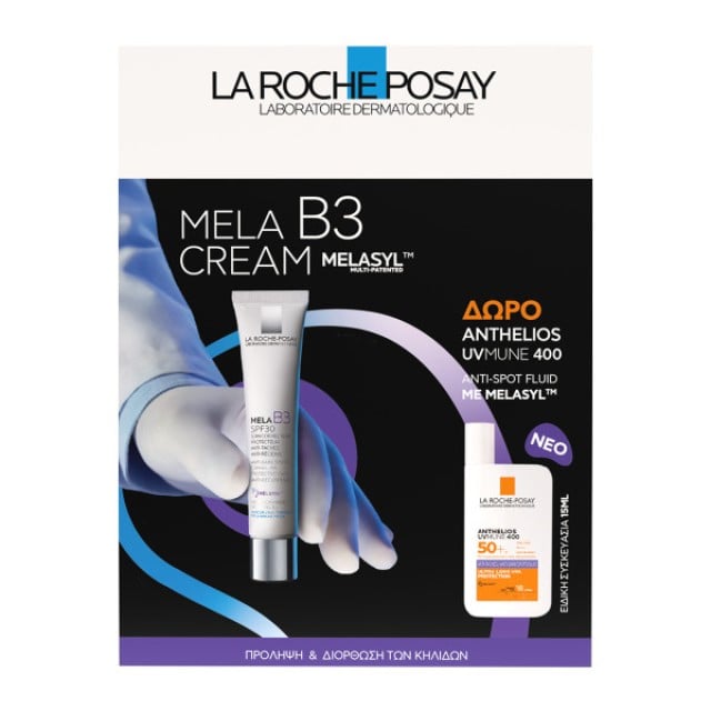 La Roche-Posay Set Mela B3 SPF30 Κρέμα Προσώπου κατά των Κηλίδων & Anthelios UVMUNE 400 Anti-Dark Spot Fluid spf50+ 15ml