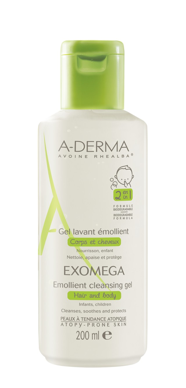 ADERMA EXOMEGA Gel Lavant Emollient 200ml