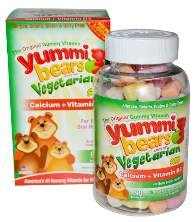 HERO YUMMIE BEARS ζελεδάκια (VEGETERIAN) CALCIUM +D3