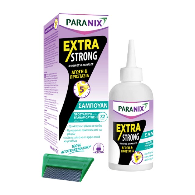 Paranix Extra Strong Shampoo 200ml αγωγή κατά των φθειρών