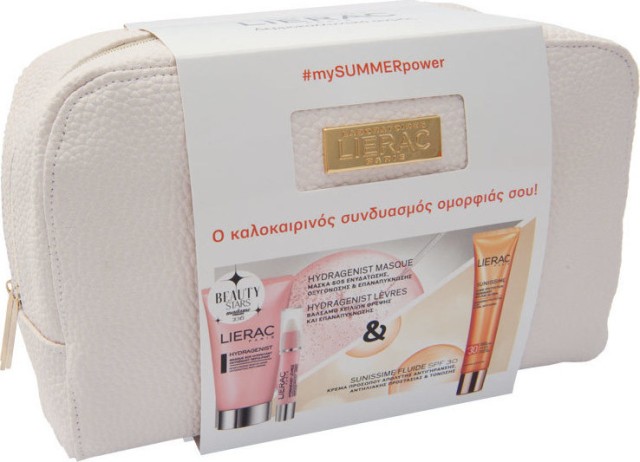 Lierac Set Hydragenist Hydratant Masque 50ml + Sunissime Fluid SPF30 40ml + Hydragenist Levres 3gr