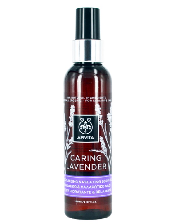 APIVITA CARING LAVENDER Ενυδατικό & Χαλαρωτικό Λάδι 150ml