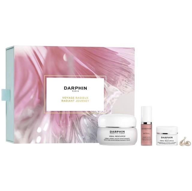 Darphin Ideal  Set Radiant Journey Ideal Resource Smoothing Retexturizing Radiance Cream 50ml & Intral Inner Youth Rescue Serum 5ml & Ideal Resource Retinol Oil 7Caps