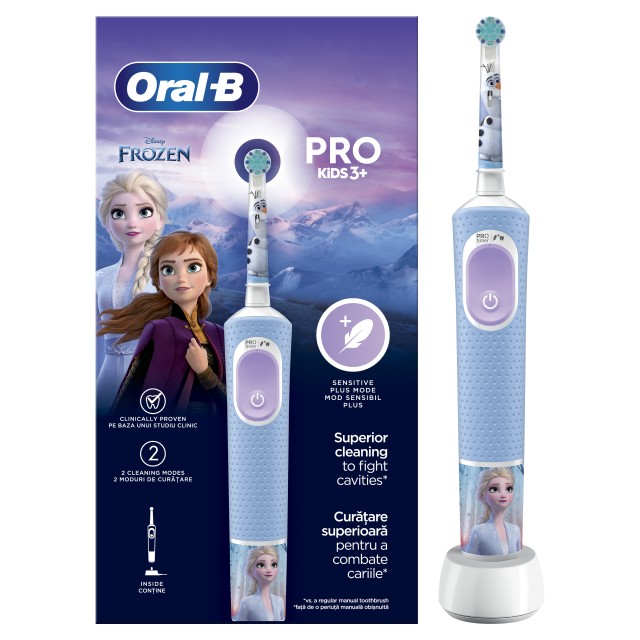 Oral-B Frozen Pro Kids Electric Toothbrush 3+ Ετών Ηλεκτρική Οδοντόβουρτσα 1τμχ
