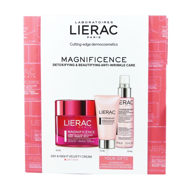 Lierac Set Magnificence Creme Veloutee 50ml + Δώρο Hydragenist Masque SOS Hydratant 10ml & Hydragenist Brume de Reveil 30ml