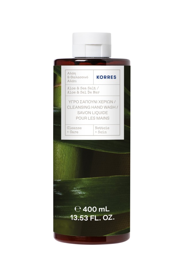 Korres Refill Υγρό Σαπούνι Χεριών Αλόη & Θαλασσινό Αλάτι 400ml